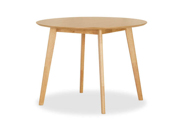 Otis Dining Table Round Oak Angle